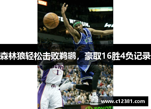 森林狼轻松击败鹈鹕，豪取16胜4负记录